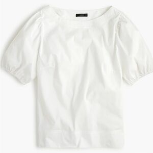 J Crew puff sleeve top NWT / S / white